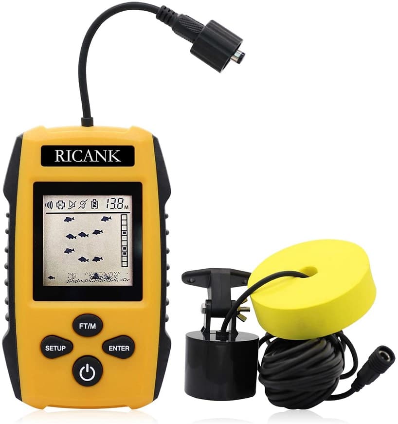 RICANK-Portable-Fish-Finder-Handheld Wired Fish Depth-Finder Ice Kayak Fishfinder
