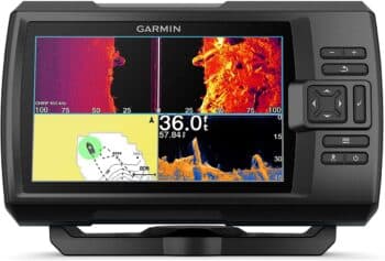 Garmin Striker Vivid 7sv Easy to Use 7 inch Color Fishfinder and Sonar Transducer Vivid Scanning Sonar Color Palettes 010 02553 00
