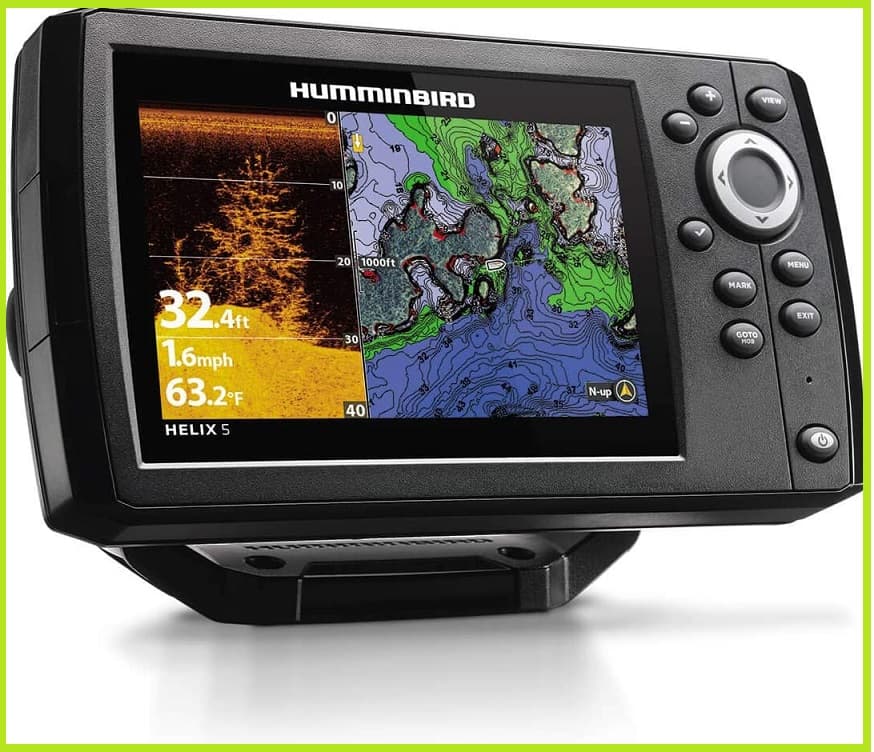 7- Humminbird 410220-1NAV HELIX 5 CHIRP DI (Down Imaging) GPS G2 NAV Fish Finder